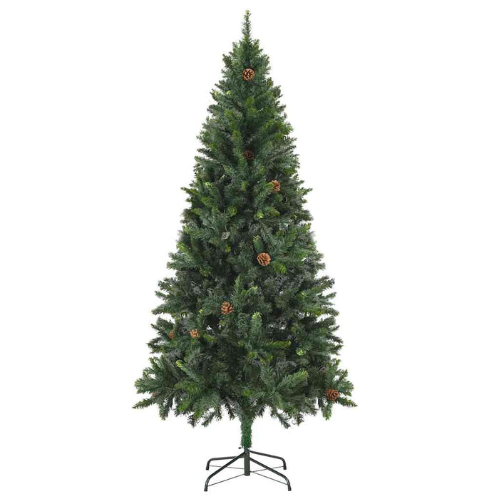 Brad Crăciun artificial pre-iluminat globuri/conuri pin, 180 cm - WALTI WALTI