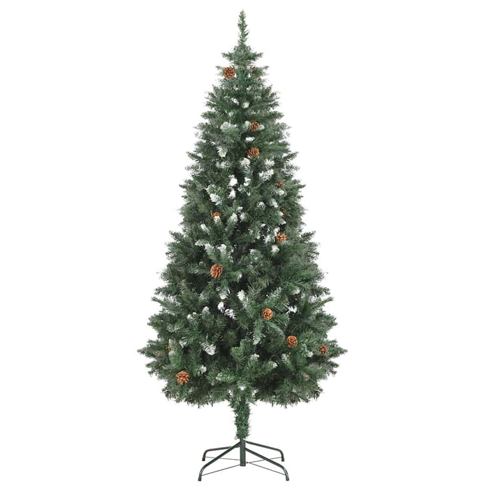 Brad Crăciun artificial pre-iluminat globuri/conuri pin, 180 cm WALTI