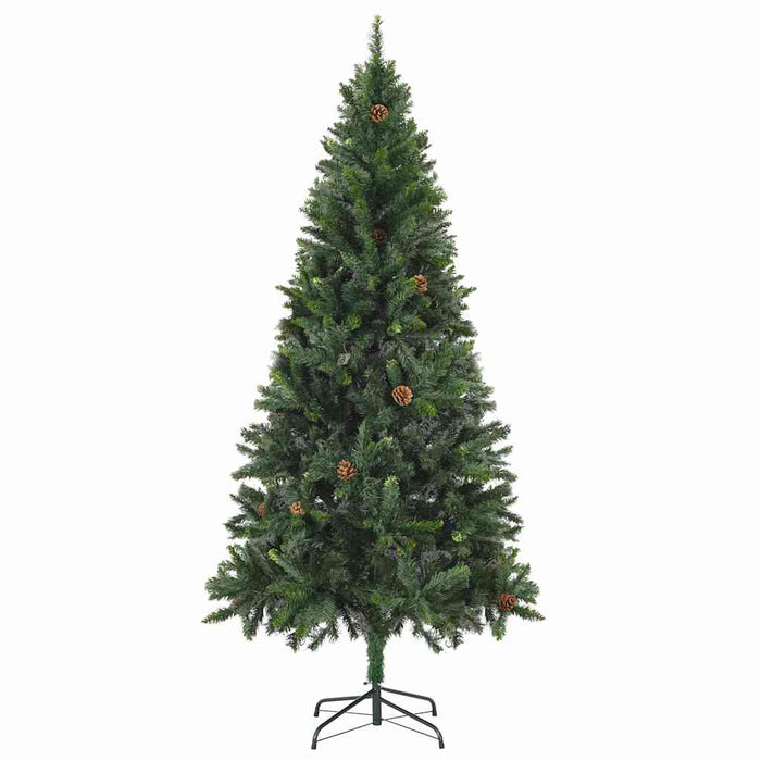 Brad Crăciun artificial pre-iluminat globuri/conuri pin 180 cm WALTI