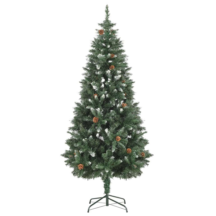 Brad Crăciun artificial pre-iluminat globuri/conuri pin 180 cm WALTI