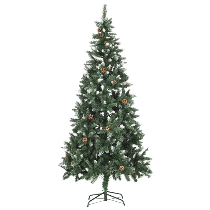 Brad Crăciun artificial pre-iluminat globuri/conuri pin 210 cm - WALTI WALTI