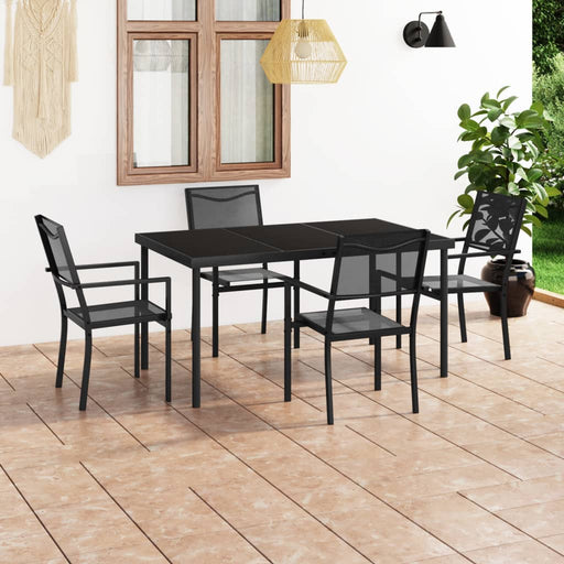 Set mobilier de exterior, 5 piese, oțel - WALTI WALTI