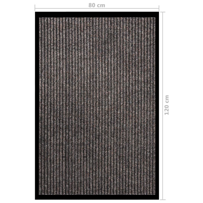 Covoraș de ușă, bej, 80x120 cm, cu dungi - WALTI WALTI