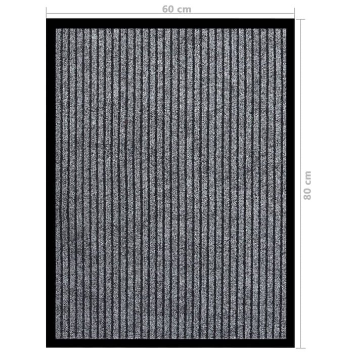 Covoraș de ușă, gri cu dungi, 60x80 cm - WALTI WALTI