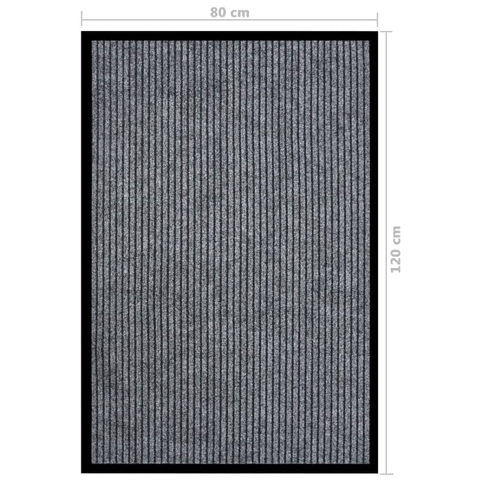 Covoraș de ușă, gri cu dungi, 80x120 cm - WALTI WALTI