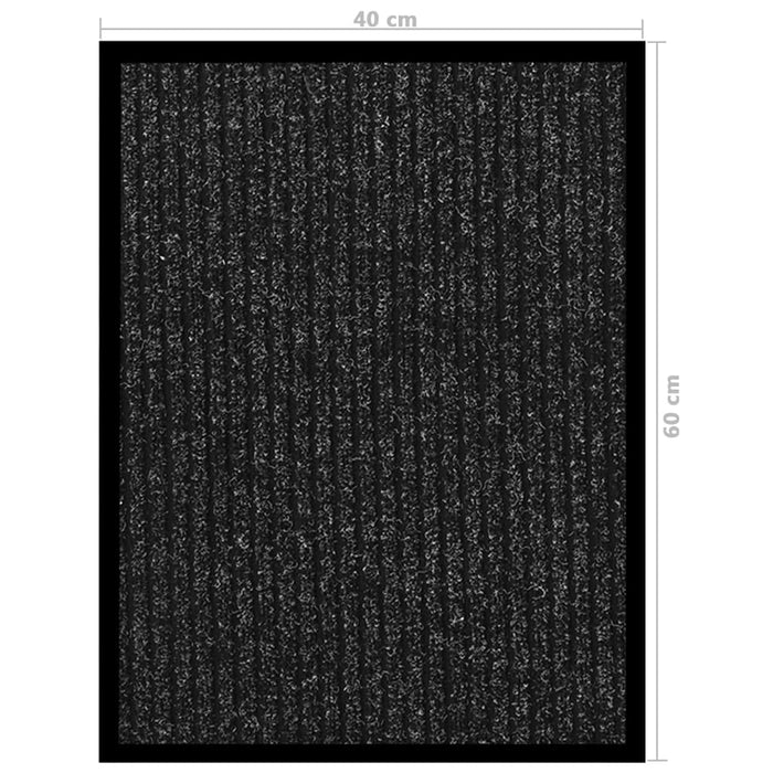 Covoraș intrare, antracit cu dungi, 40x60 cm WALTI