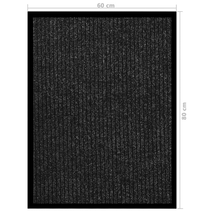 Covoraș de ușă, antracit cu dungi, 60x80 cm - WALTI WALTI