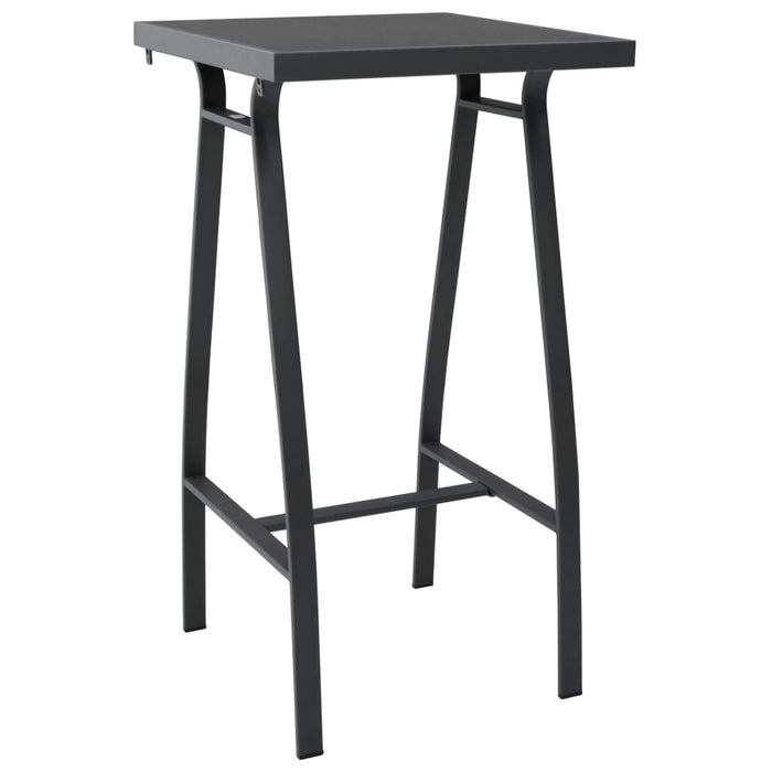 Set mobilier de bar pentru grădină, 5 piese, negru WALTI
