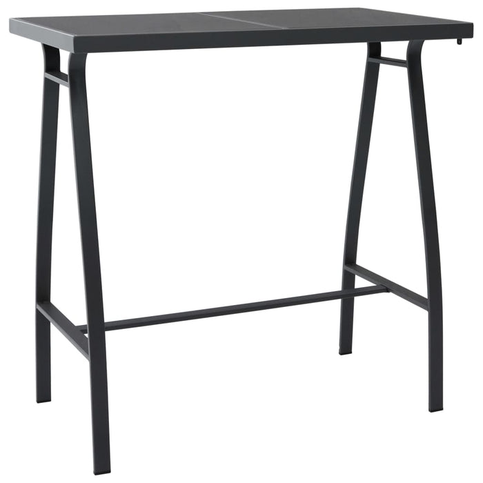 Set mobilier de bar pentru grădină, 5 piese, negru WALTI