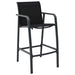 Set mobilier de bar pentru grădină, 7 piese, negru - WALTI WALTI