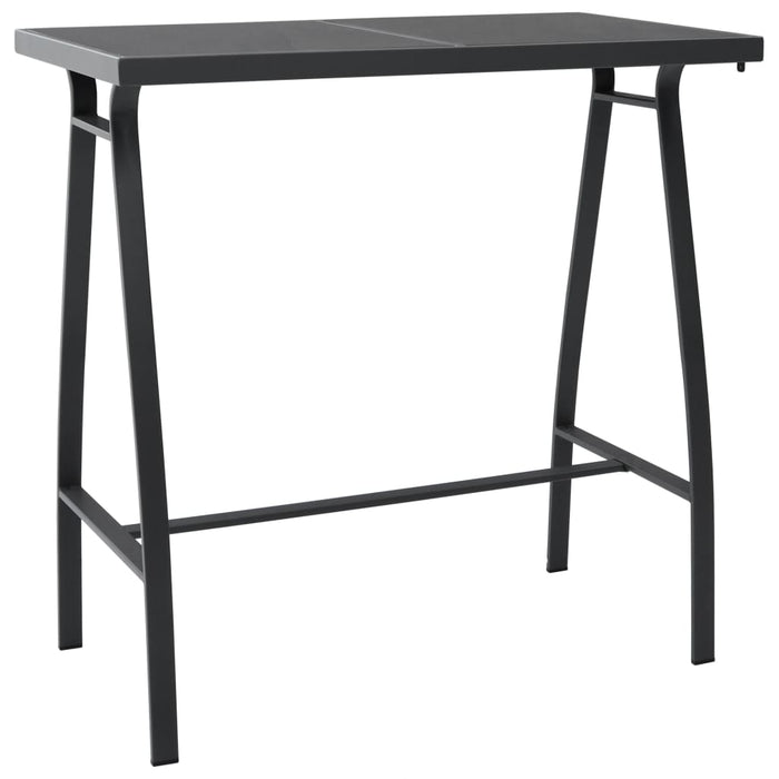 Set mobilier de bar pentru grădină, 7 piese, negru - WALTI WALTI