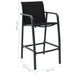 Set mobilier de bar pentru grădină, 7 piese, negru - WALTI WALTI