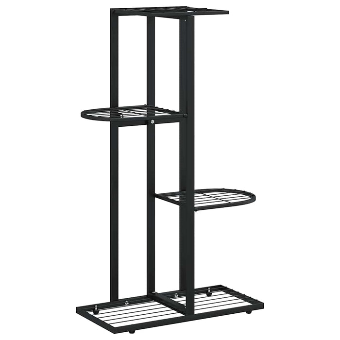 Suport pentru flori cu 4 nivele, negru, 43x22x76 cm, metal - WALTI WALTI