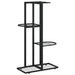 Suport pentru flori cu 4 nivele, negru, 43x22x76 cm, metal - WALTI WALTI