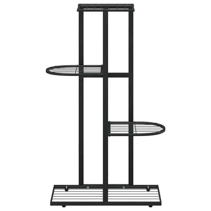 Suport pentru flori cu 4 nivele, negru, 43x22x76 cm, metal - WALTI WALTI