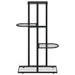 Suport pentru flori cu 4 nivele, negru, 43x22x76 cm, metal - WALTI WALTI