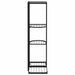 Suport pentru flori cu 4 nivele, negru, 43x22x76 cm, metal - WALTI WALTI