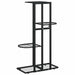 Suport pentru flori cu 4 nivele, negru, 43x22x76 cm, metal - WALTI WALTI