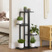 Suport pentru flori cu 4 nivele, negru, 43x22x76 cm, metal - WALTI WALTI
