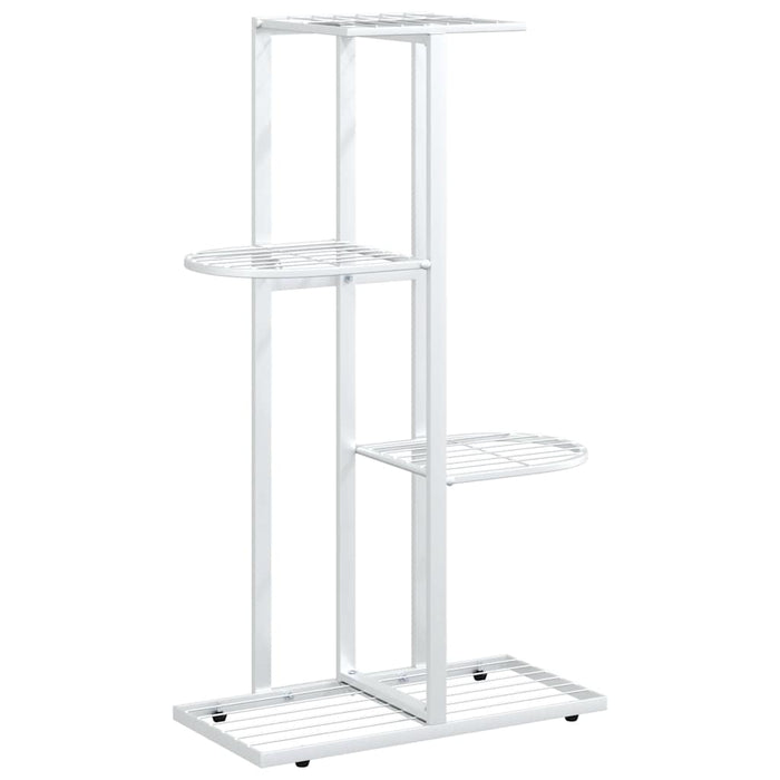 Suport pentru flori cu 4 nivele, alb, 43x22x76 cm, metal - WALTI WALTI