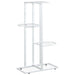Suport pentru flori cu 4 nivele, alb, 43x22x76 cm, metal - WALTI WALTI