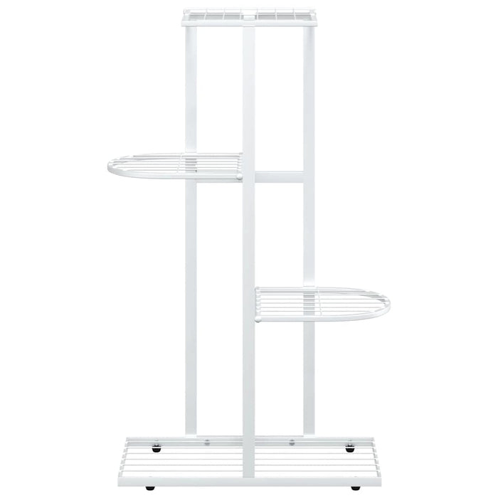 Suport pentru flori cu 4 nivele, alb, 43x22x76 cm, metal - WALTI WALTI