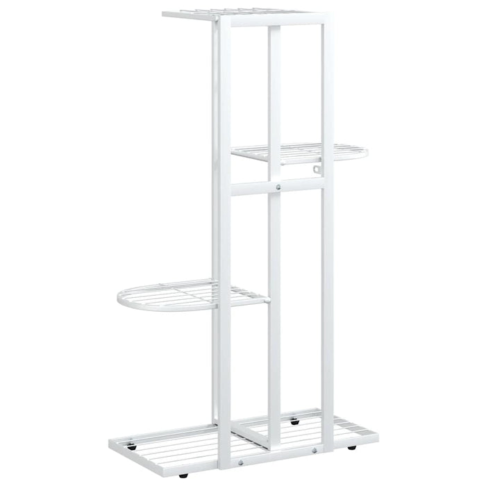 Suport pentru flori cu 4 nivele, alb, 43x22x76 cm, metal - WALTI WALTI