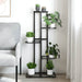 Suport pentru flori cu 5 niveluri, negru, 43x22x98 cm, metal - WALTI WALTI