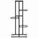 Suport pentru flori cu 5 niveluri, negru, 43x22x98 cm, metal - WALTI WALTI