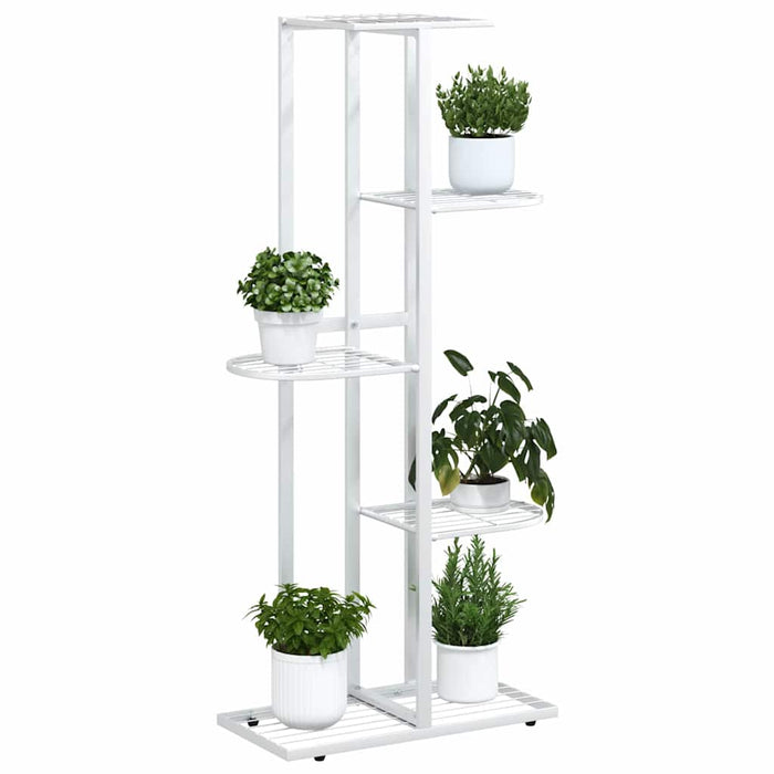 Suport pentru flori cu 5 niveluri, alb, 43x22x98 cm, metal - WALTI WALTI