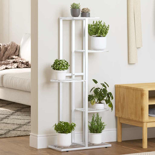 Suport pentru flori cu 5 niveluri, alb, 43x22x98 cm, metal - WALTI WALTI