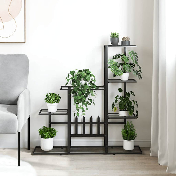 Suport pentru flori, 94,5x25x88 cm, negru, metal - WALTI WALTI