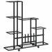 Suport pentru flori cu roți, 94,5x25x92,5 cm, negru, metal - WALTI WALTI