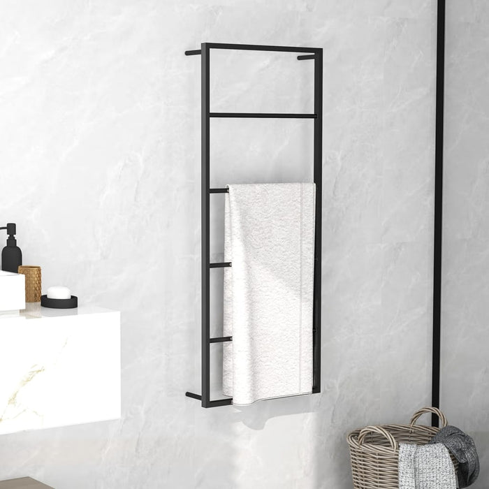 Suport de prosoape, negru, 45x10x115 cm, oțel - WALTI WALTI