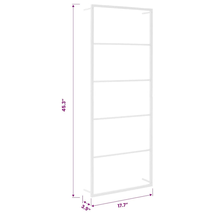 Suport pentru prosoape, alb, 45x10x115 cm, oțel WALTI