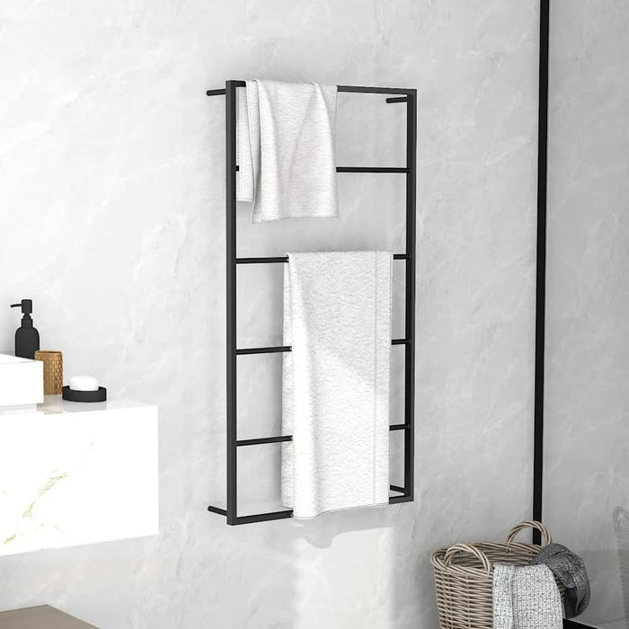Suport de prosoape, negru, 60x10x116 cm, oțel - WALTI WALTI