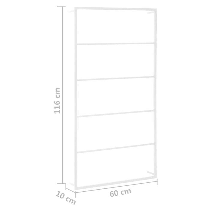 Suport prosoape alb 60x10x116 cm oțel WALTI