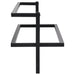 Suport de prosoape, negru, 95x25x22 cm, fier - WALTI WALTI