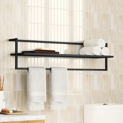 Suport de prosoape, negru, 95x25x22 cm, fier - WALTI WALTI