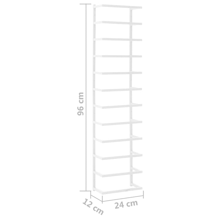 Suport de prosoape, alb, 24x12x96 cm, oțel - WALTI WALTI