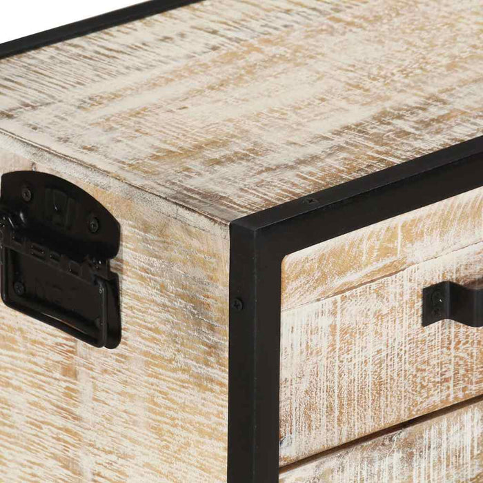 Comodă TV, 110x30x41 cm, lemn masiv de acacia WALTI
