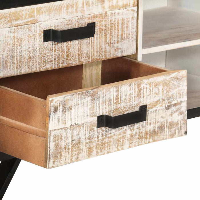 Comodă TV, 110x30x41 cm, lemn masiv de acacia WALTI