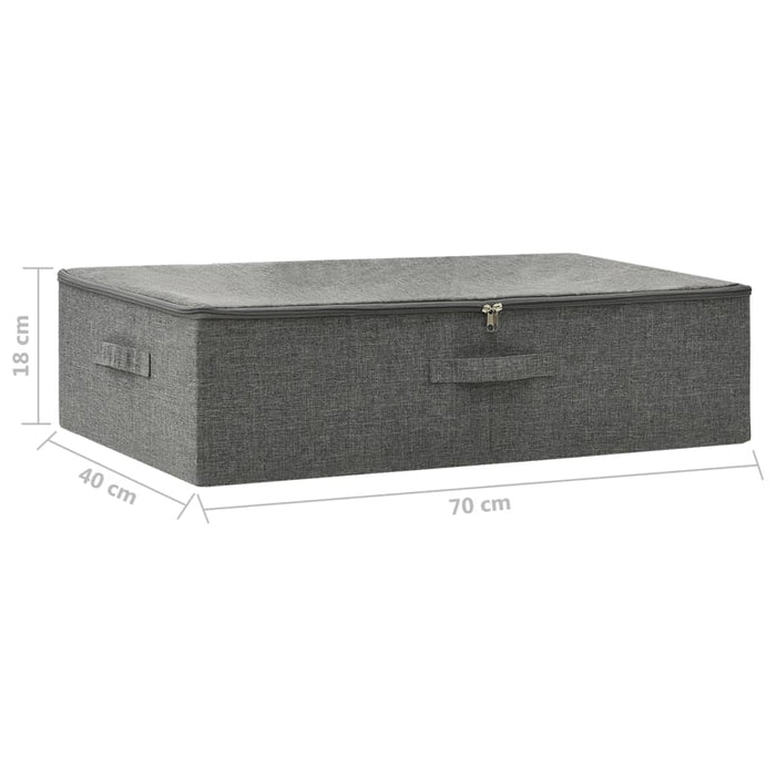 Cutie de depozitare, antracit, 70x40x18 cm, material textil - WALTI WALTI