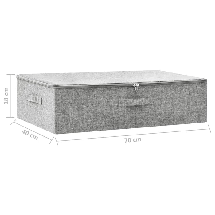 Cutie de depozitare, gri, 70x40x18 cm, material textil - WALTI WALTI