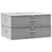 Cutii de depozitare 2 buc. gri 70x40x18 cm material textil - WALTI WALTI