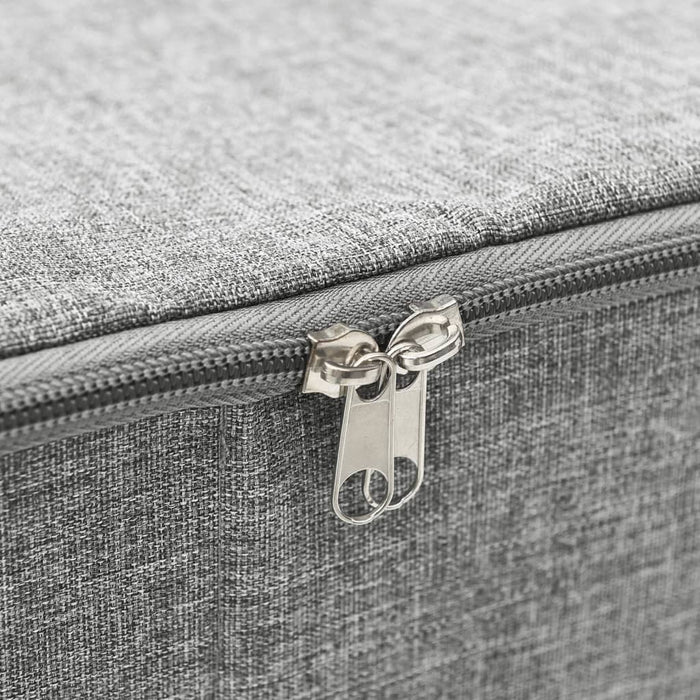 Cutii de depozitare 2 buc. gri 70x40x18 cm material textil - WALTI WALTI
