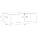 Cutie de depozitare, crem, 70x40x18 cm, material textil - WALTI WALTI