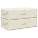 Cutii de depozitare 2 buc. crem 70x40x18 cm material textil - WALTI WALTI