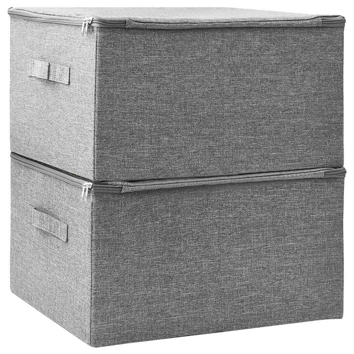 Cutii de depozitare 2 buc. gri 43x34x23 cm material textil WALTI