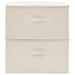 Cutii de depozitare 2 buc. crem 43x34x23 cm material textil - WALTI WALTI